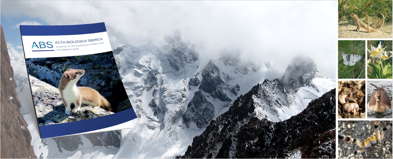 Acta Biologica Sibirica is a peer-reviewed open-access journal on the biodiversity of Siberia and the adjacent lands, published by Altai State University in collaboration with Pensoft Publishers